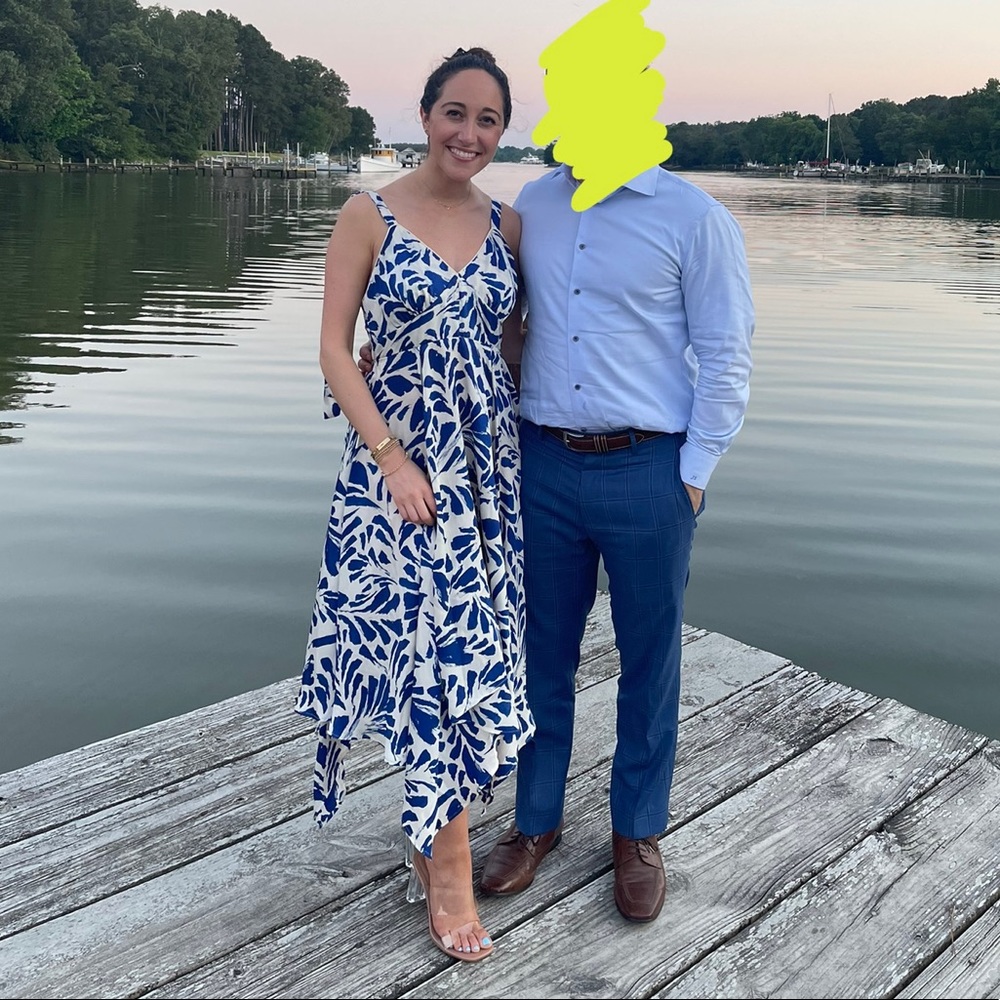 Alexis for Target Blue & Cream Dress